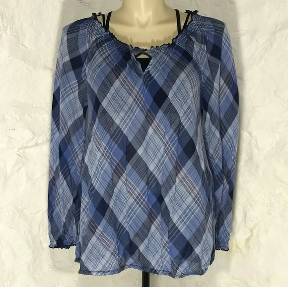 Lane Bryant Tops - Lane Bryant peasant blouse size 14/16